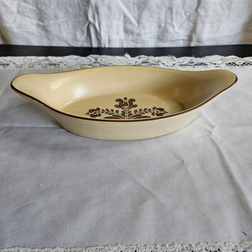 Vintage Pfaltzgraff Village 8 oz Au Gratin Dish Made in USA 8
